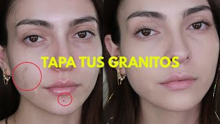 Cómo Cubrir Imperfecciones granitos y manchas con Maquillaje  Anna Sarelly [upl. by Delanie]