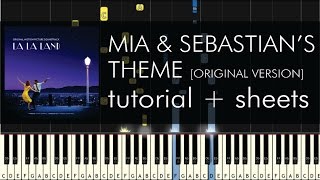 Mia amp Sebastians Theme  Piano Tutorial  How to Play  Original Version  Sheets [upl. by Bivins]