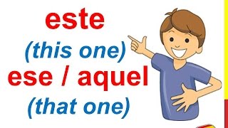 Spanish Lesson 54  DEMONSTRATIVE PRONOUNS in Spanish Este Esta Ese Aquel Esto Eso Aquello This That [upl. by Ecnedac]