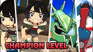 Pokémon Omega RubyAlpha Sapphire  Zinnia Battles Champion Level [upl. by Nirda]