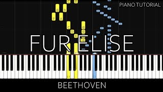 Beethoven  Für Elise Piano Tutorial [upl. by Assiralk66]