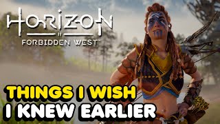 Things I Wish I Knew Earlier In Horizon Forbidden West Tips amp Tricks [upl. by Latrice]