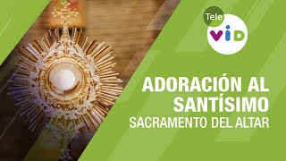 Adoración al Santísimo Sacramento del altar 🙏🏻 Tele VID [upl. by Neelon450]