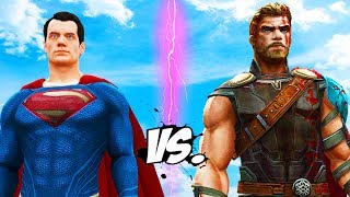 SUPERMAN VS THOR  EPIC BATTLE  ALTERNATE ENDING [upl. by Afrika830]