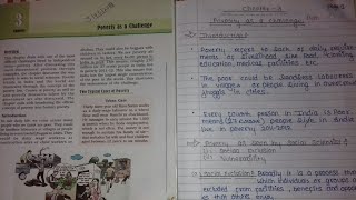 CBSE Class 9 Economics Notes Chapter 3  Poverty as a ChallengeNotes in discription [upl. by Nosaes197]