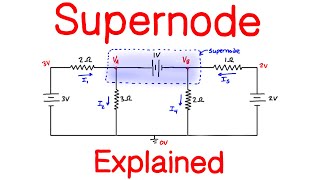 Supernode Analysis Explained for Circuits [upl. by Kado]