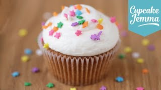 The Perfect Vanilla Cupcake Recipe  Cupcake Jemma [upl. by Posehn]