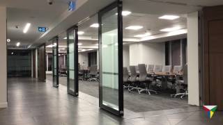 Operable Moveable Wall system from Dormakaba ComfortDrive  PWC VANCOUVER [upl. by Tsepmet]