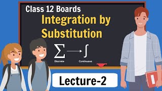 2 Integration by Substitution  Class 12 Maths NCERT  Lecture 2 [upl. by Schwenk518]