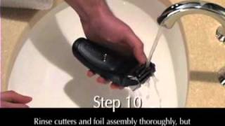 Monthly Cleaning Howto Video for the Remington SP390290 [upl. by Aileek522]