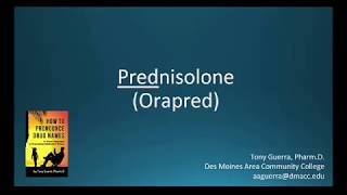 CC How to Pronounce prednisolone OrapredBackbuilding Pharmacology [upl. by Suinotna]