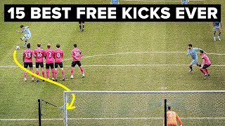 15 BEST FREE KICKS EVER [upl. by Godfrey]