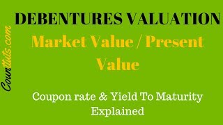 Debentures Valuation  Calculating Market Value PV of Debentures [upl. by Trip659]