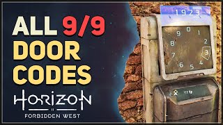 All 9 Door Codes Horizon Forbidden West [upl. by Solrak]