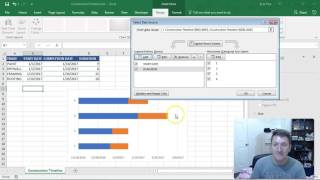 Microsoft Excel Timeline Gantt Chart [upl. by Noraj]