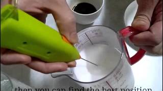 How To Make Latte Art with Mini Milk Frother [upl. by Neerod]