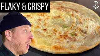 Easy Flaky Scallion Pancakes made with only 3 ingredients  John Quilter [upl. by Cochran]