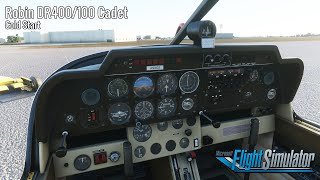 Robin DR400100 Cadet Cold Start  Microsoft Flight Simulator 2020 [upl. by Ahsilra]