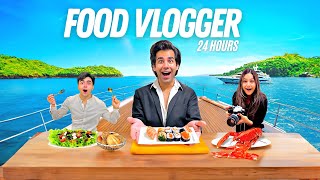 BECOMING REAL FOOD VLOGGER FOR 24 HOURS  Rimorav Vlogs [upl. by Nailij]