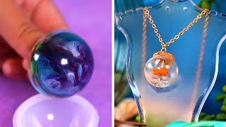 18 Stylish Homemade Jewelry Crafts Using Resin [upl. by Nessej443]