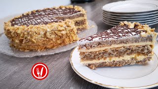 Torta Katarina  Orasi i Žuta Krema  The Best Walnut Cake [upl. by Ellevehs]