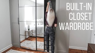 BuiltIn Closet Wardrobe  HomeWithStefani [upl. by Arakat]