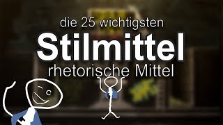 Die 25 wichtigsten Stilmittel  rhetorischen Mittel [upl. by Ahael]