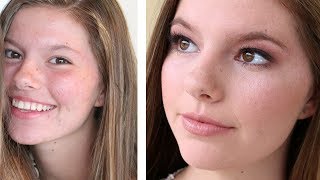 Natural Glam Teenager StepbyStep Makeup Tutorial  DRUGSTORE [upl. by Gradey]