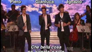 IL VOLO  O sole mio lyric American idol [upl. by Adyaj44]