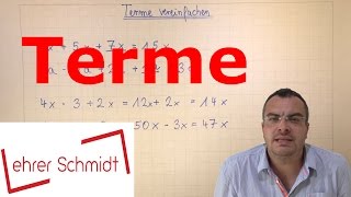 Terme berechnen  Terme und Gleichungen  Mathematik  Lehrerschmidt [upl. by Annoynek]