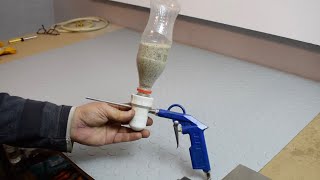 100 Homemade Sandblaster From Coke Bottle [upl. by Annovahs]