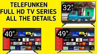 TELEFUNKEN Full HD Smart Tv Series  All the Details [upl. by Ailssa699]