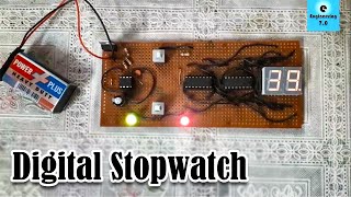 How to Make a Digital Stopwatch  DLD Project  Engineering 70 [upl. by Wooster]