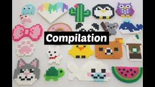 Perler Bead DIY Compilation  20 Designs [upl. by Nahtam]