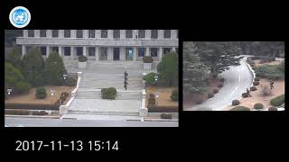 Dramatic video shows escape shooting of North Korean defector [upl. by Blackmun]