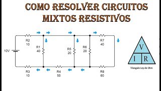 Como resolver circuitos mixtos resistivos Muy fácil Parte 1 [upl. by Atinhoj508]