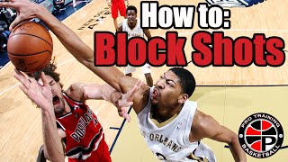 How to Block Shots  Become a Better Defender  Pro Training Basketball [upl. by Lemuelah]