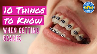 10 Things to Know When Getting Braces [upl. by Ahsap109]