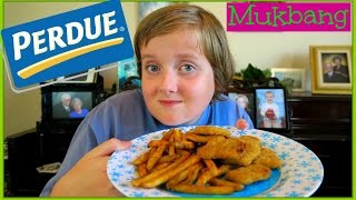 Perdue Chicken Nugget Chow Down Mukbang  The Barkers [upl. by Yxel]