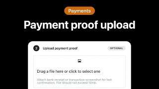 Payment proof upload [upl. by Aikrahs]