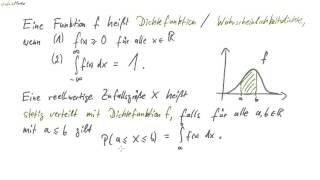 03 Dichtefunktion  Wahrscheinlichkeitsdichte [upl. by Leroy]