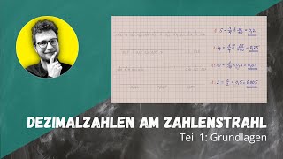 Dezimalzahlen am Zahlenstrahl  Teil 1 Grundlagen [upl. by Athena]