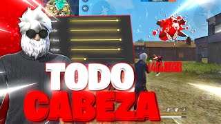 La MEJOR CONFIGURACIÓN para PEGAR TODO CABEZA en FREE FIRE [upl. by Cesare683]