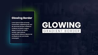 CSS Glowing Gradient Border Effects  Html CSS [upl. by Hansen376]