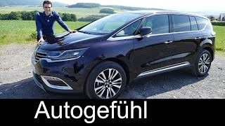 Allnew Renault Espace Initiale Paris FULL REVIEW test driven MPV Van 2016 top trim  Autogefühl [upl. by Neneek]