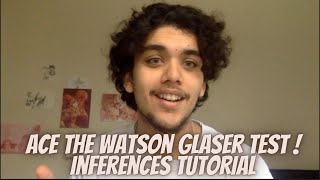 How to ACE the Watson Glaser Test  Inferences [upl. by Astrea315]