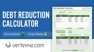 Debt Reduction Calculator Tutorial  Use a Debt Snowball to Pay Off Debt [upl. by Atiuqrehs188]