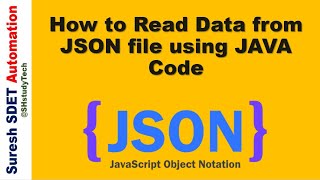 How to Read Data from JSON file using JAVA Code [upl. by Nireves756]