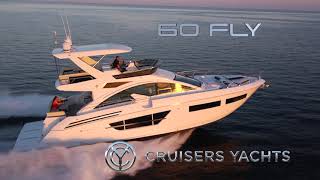 Cruisers Yachts 60 Fly Walkthrough [upl. by Nnagem287]