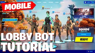 MOBILE How to make a Fortnite Lobby Bot with rare skins [upl. by Siddon]